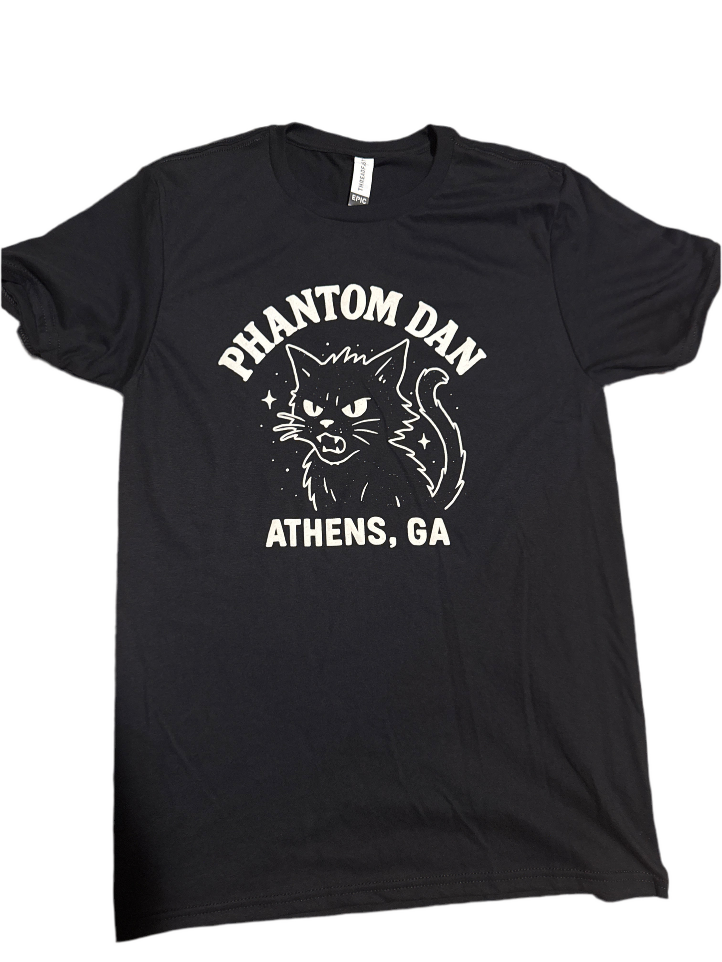 Ouija Cat Black Tee