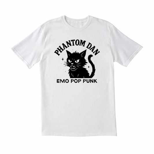 Ouija Cat White Tee